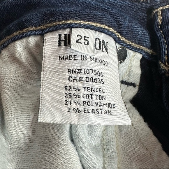 Hudson Women's Size 25 Bacara Straight Cuffed Crop Stretch Jeans - Picture 8 of 11